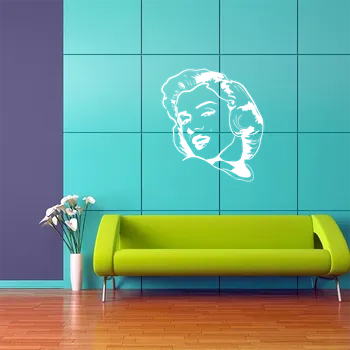 samolepka Sablio Samolepka na zeď: Marylin Monroe - 53x60 cm