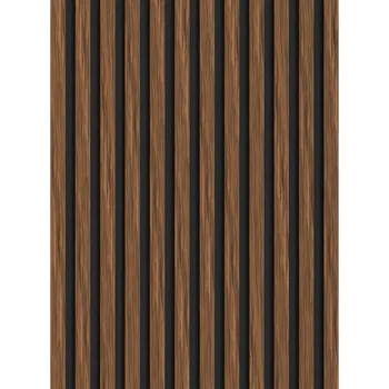 Obklad Mexen Lam-B lamely stěnové 275 x 30 cm, deska HDF 4 mm, technická dýha, Mahagon Rubinový - S100-275307-3015-013 Lamely