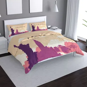 Povlečení Sablio Povlečení Seriál Přátelé FRIENDS Socha Svobody - 140x200 / 90x70