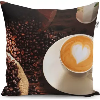 Polštář Sablio Polštář Káva - 40x40 cm