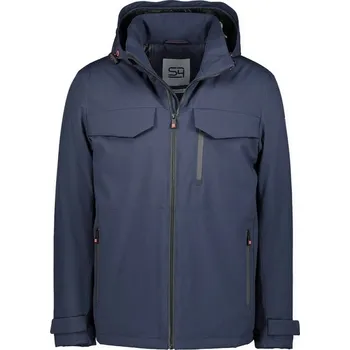 Pánská zimní bunda 70623 S4 tmavě modrá s kapucí 5XL - 8XL S4 ODE-S4-70623-0800 - 5XL