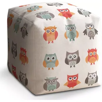 Taburet Sablio Taburet Cube Sovy 2: 40x40x40 cm