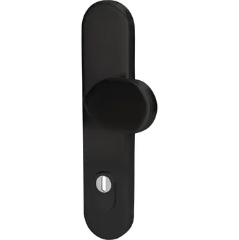 Dveřní kování Südmetall Sicura Ronny-LS/LS, černá, bezpečnostní kování klika / klika, 72 mm, 8 mm