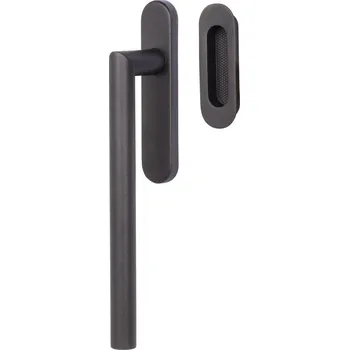 Okenní klika Klika pro HS portály Ronny, Černá ocel