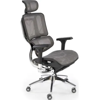 Křeslo Kancelářské křeslo ETHAN šedé / černé - Halmar Šedá 72x130 cm