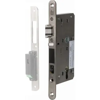 Dveřní kování ÜLOCK-B Inductive elektromechanický zámek s indukčním nabíjením 72 mm, 55 mm, Comfort, 20x235x3 mm, Pravé dovnitř otevírané