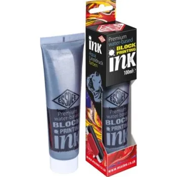 Speciální výtvarná barva Essdee Barva na linoryt 100 ml - Stříbrná, metalická