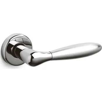 Dveřní kování OLIVARI Comet Chrom leštěný / chrom matný, Bez rozety/otvoru pro klíč