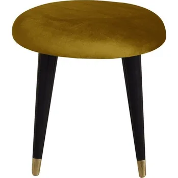 Taburet Čalouněná taburetka 45 Emi velvet - Happy Barok french velvet 652, zlkoty 45x38 cm