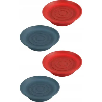 Sklenice Nástavce na sklenice na víno, 4 ks, modrá / červená, na chuťovky