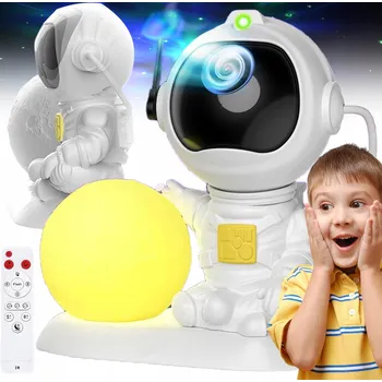 Dětské svítidlo PROJEKTOR NOČNÍ OBLOHY ASTRONAUT LAMPIČKA
