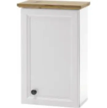 Knihovna Vedle koupelen Toskana - bílá / dub