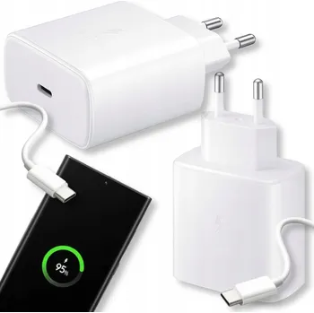 Rychlá nabíječka pro telefon Samsung, adaptér PD 45W + USB-C kabel 2M