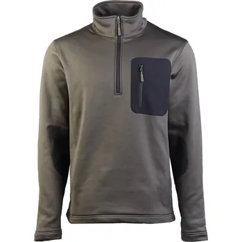 Pánská mikina Mikina THERMO-FLEECE ¾ ZIP ZELENÁ (Mikina THERMO-FLEECE ¾ ZIP ZELENÁ)