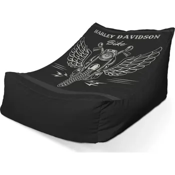 Sedací pytel Sablio Sedací vak Lounge Harley-Davidson S křídly - 80 x 95 x 50 cm