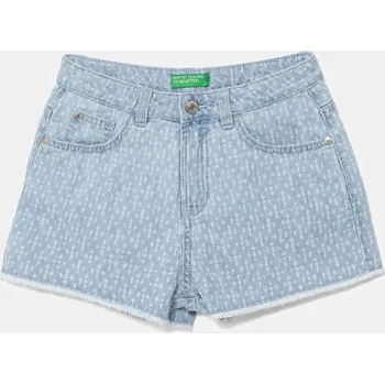 Chlapecké kraťasy Dětské riflové kraťasy United Colors of Benetton modrá barva, nastavitelný pas, 42P6C903W 42P6C903W.G.Seasonal 50X, vel. 160
