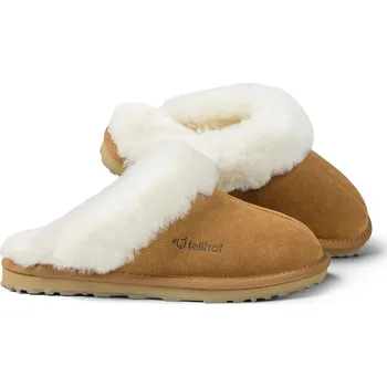 Dámská obuv Dámské kožešinové pantofle Fellhof PRIMO Velikost: 37, Barva: světle hnědá