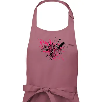 Kuchyňská zástěra Work out splash - Dámská zástěra na vaření - Univerzální velikost ( Starorůžová )