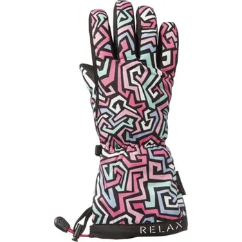 Rukavice dětské rukavice Relax Puzzy RR15T, růžová/bílá/modrá - vel. 10 124470