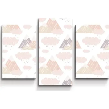 Obraz Sablio Obraz - 3-dílný Dětské pyramidy - 75x50 cm