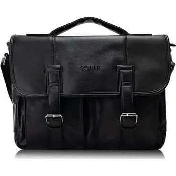 Solier pánská taška přes rameno LANARK Černá Solier 97k-cube