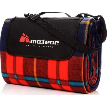 Pikniková deka METEOR XL Pikniková deka 180 x 200 cm Červená mříž Meteor F77107