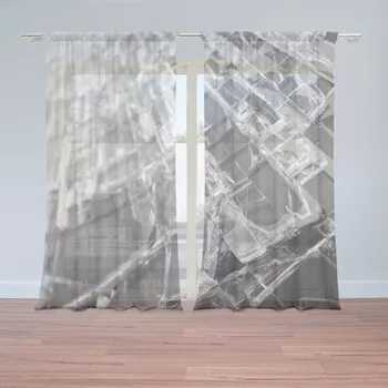 Záclona Sablio Záclony Rozbité sklo: 2ks 150x250cm