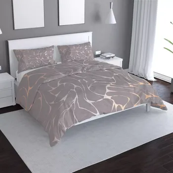 Povlečení Sablio Povlečení Béžové vzorce - 140x200 / 90x70