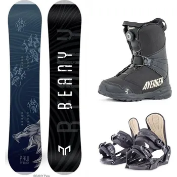 Snowboard Beany Paw juniorský snowboard + Beany Junior vázání + Beany Avenger BS boty 145 cm + XS - EU 32-35 + DÁREK + Doprava ZDARMA