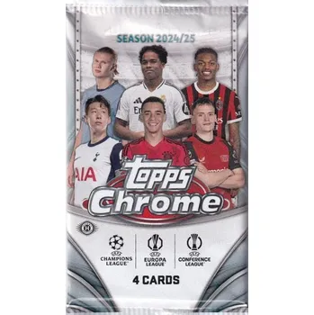 Sběratelský sportovní předmět 2024-25 Topps Chrome UEFA Soccer Hobby Balíček