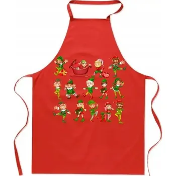 Kuchyňská zástěra Kuchyňská zástěra Vánoce Skřítci Módní Dárek k Mikuláši