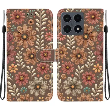 Pouzdro na tablet VSECHNONAMOBIL 125763 ART Peněženkový obal pro Xiaomi 15T VINTAGE BLOSSOM