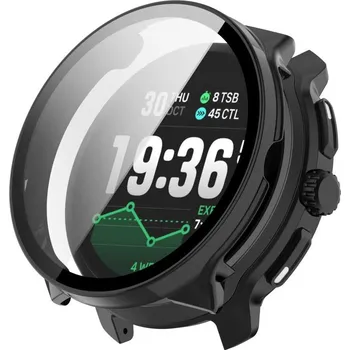 Příslušenství k chytrým hodinkám VSECHNONAMOBIL 126053 PC FULL COVER Plastový kryt se sklem pro Suunto Race 2 černý