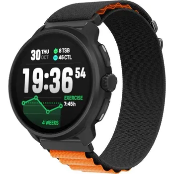 Příslušenství k chytrým hodinkám DUX 126044 NYLON Vyměnitelný řemínek pro Suunto Race 2 BLACK-ORANGE