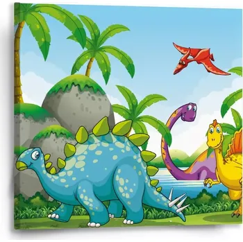 Obraz Sablio Obraz Dinosauři 3 - 50x50 cm