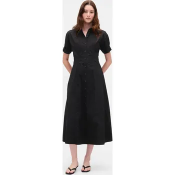 Dámské šaty GAP Dámské Košilové popelínové midi šaty 797875-02 Velikost: XXS Tričko zdarma při nákupu nad 3000,-!