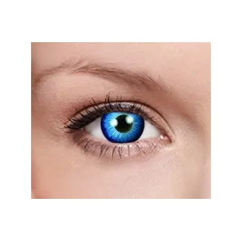 Kontaktní čočky barevné čočky CRAZY space blue (2 čočky tříměsíční)