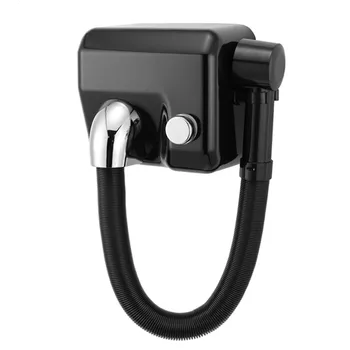 Fén Bazénový osoušeč vlasů IMPECO s hadicí, nástěnný, černý HRH44CW