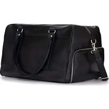 Cestovní taška Solier pánská sportovní taška GOVAN Černá Solier 97k-cube