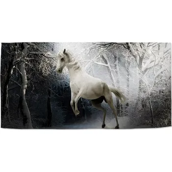 Osuška Sablio Ručník Bílý kůň - 50x100 cm