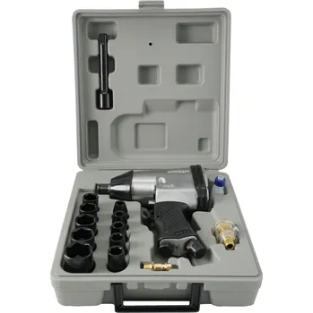 Pneumatický rázový utahovák AIRKRAFT 1/2'' 350 Nm 7000 ot/min sada 17 ks