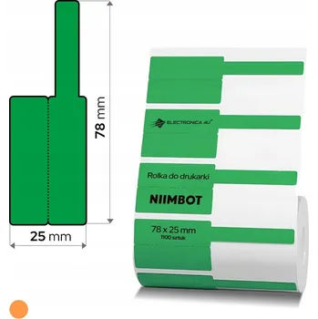 Speciální papír Termální samolepky etikety pro tiskárnu Niimbot K3 kabely 38x25+40 1000ks