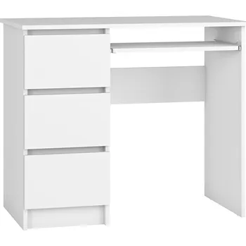 Psací stůl Obdélníkový psací stůl Nabbi 90 x 50 x 76,6 cm bílý