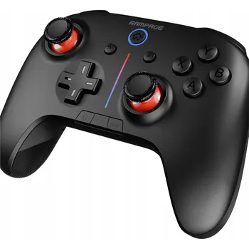 Gamepad Rampage Hydra Bezdrátový herní ovladač RGB gamepad černý