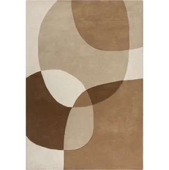 Koberec Hnědý/béžový ručně tkaný vlněný koberec 200x290 cm Glow – Flair Rugs ID_1817858