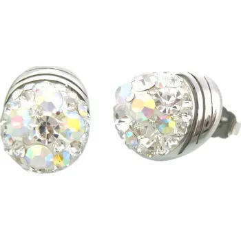 Náušnice Náušnice s aurora borealis krystaly, 17x13 mm, elegantní design, kód produktu: 7NE27333.