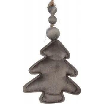 Vánoční dekorace Vánoční ozdoba na stromeček, sametová, dekorativní, 10 cm 1 Ks