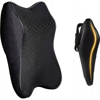 Polštář Polštář do auta pod krk, hlavu – na opěrku, cestovní, černý