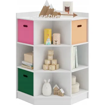 Knihovna Regál Kondela 80 cm x 94 cm x 60 cm bílý