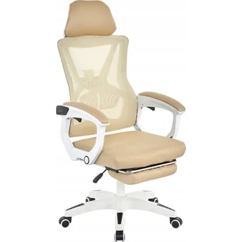 Kancelářské křeslo Malvin - béžová/bílá
